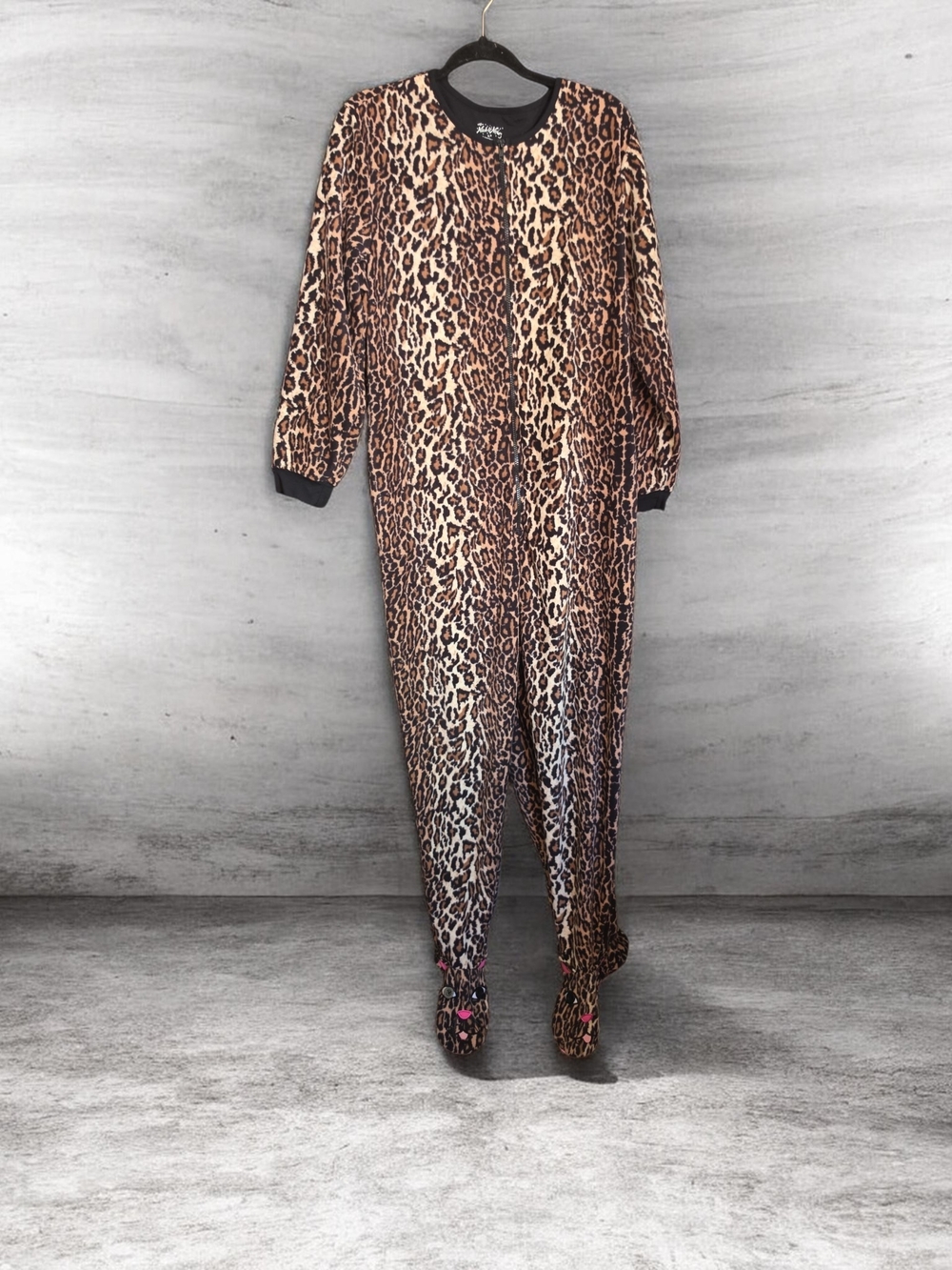 Nick & Nora Leopard-Print Full-Length Jumpsuit - Brown/Black - Picture 1 of 8